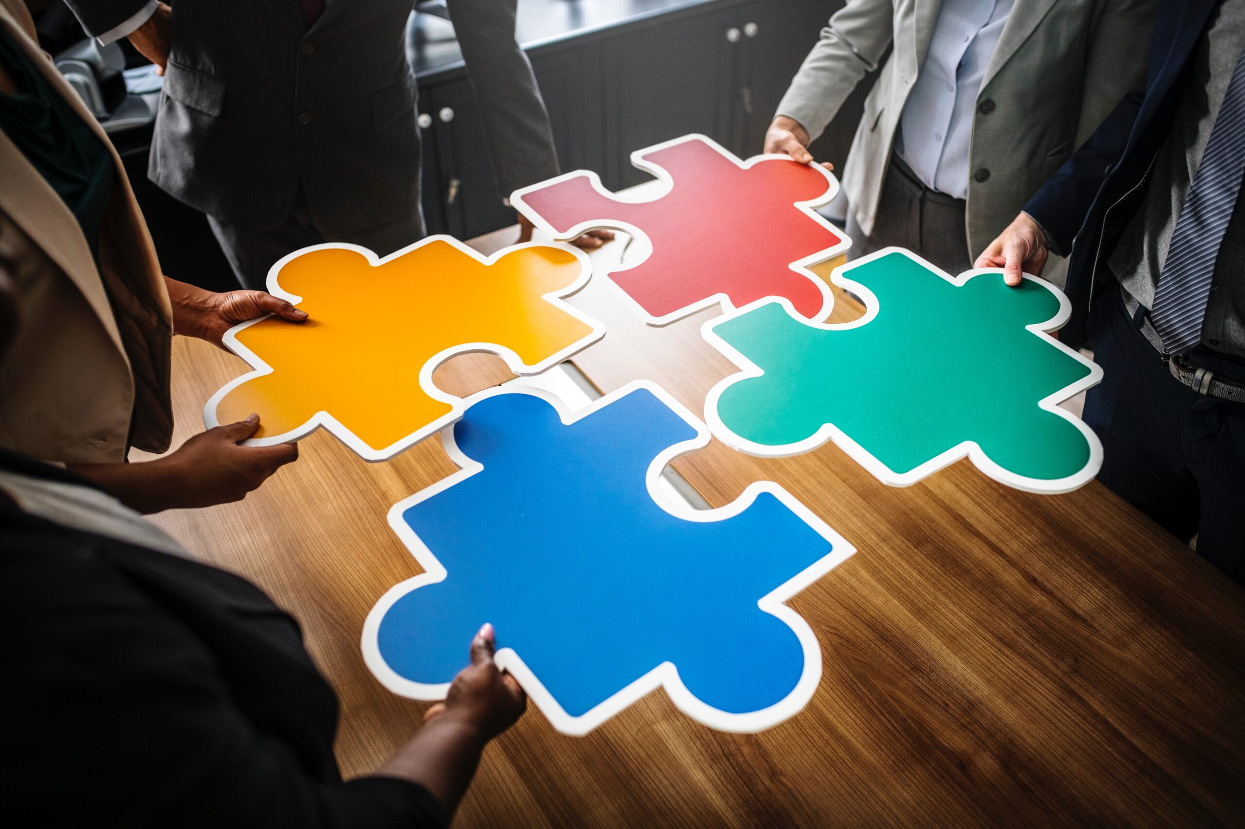 cultuur samenwerking: een puzzel